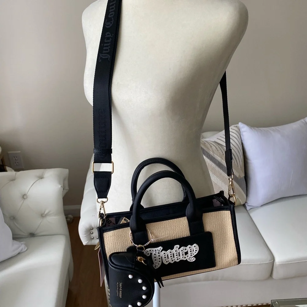 Juicy Couture Black and Tan Women's Bag - Picture 3 of 13